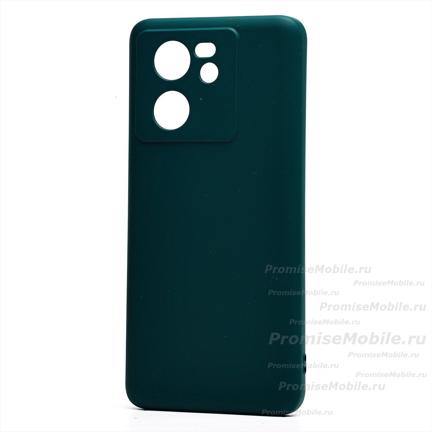 Чехол для Xiaomi 13T силиконовый Soft Touch 4 <темно-зеленый> ― 