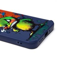 Чехол для Xiaomi 23108RN04Y силиконовый (рис. 335/заяц) <темно-синий>