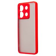Чехол для Xiaomi Poco X6 5G пластиковый с окантовкой <красный>