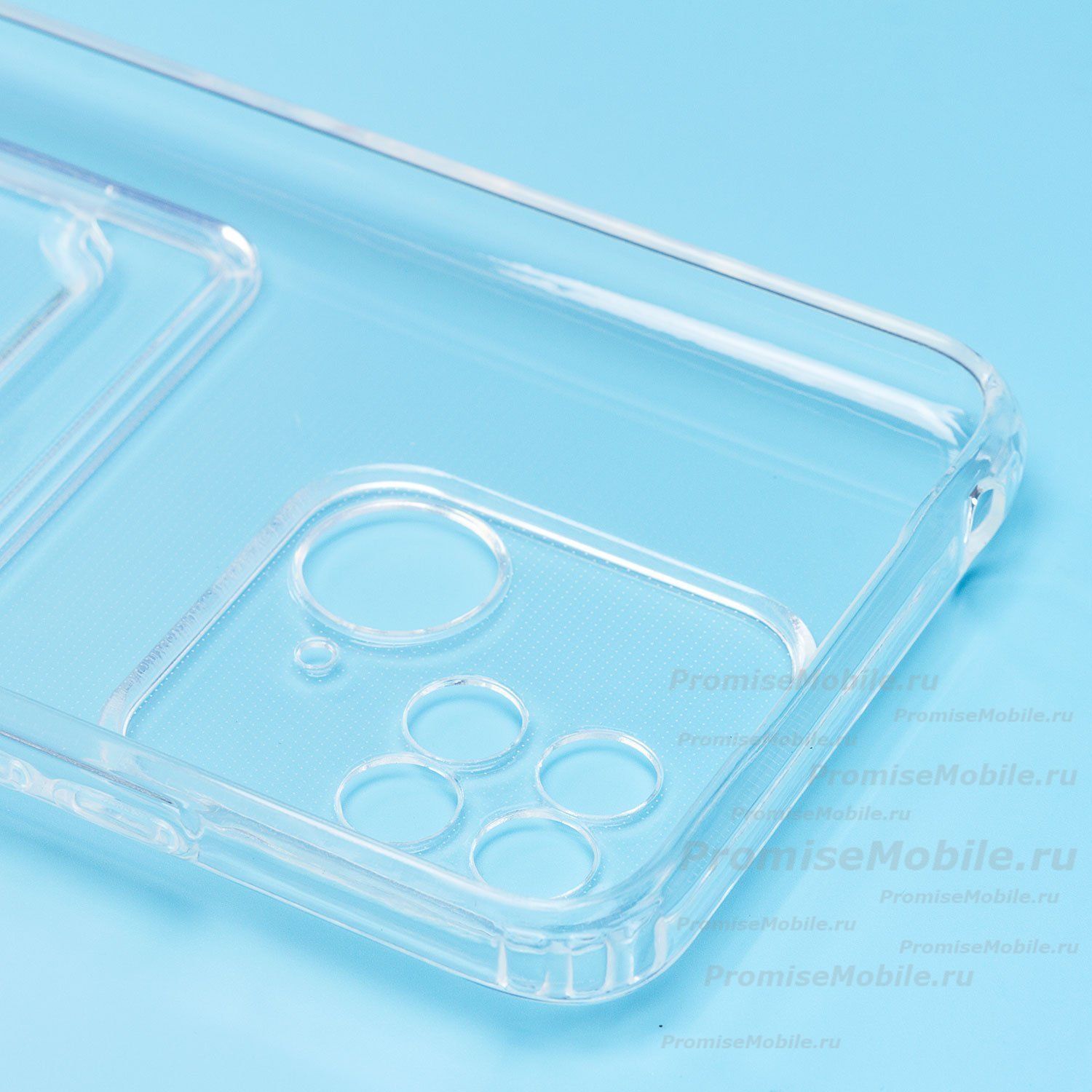 Чехол для Xiaomi 220333QAG силиконовый с картхолдером №2 <прозрачный> ― 