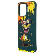 Чехол для Xiaomi 23053RN02Y силиконовый (рис. 335/собака) <темно-зеленый>