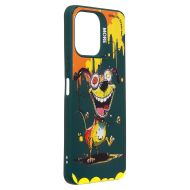 Чехол для Xiaomi 23053RN02Y силиконовый (рис. 335/собака) <темно-зеленый>