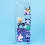Чехол для Xiaomi 23053RN02Y силиконовый 3D игрушки <фиолетовый>