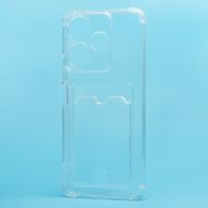 Чехол для Xiaomi Redmi 13 силиконовый с картхолдером №2 <прозрачный>