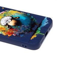 Чехол для Xiaomi M2006C3MNG силиконовый (рис. 335/овечка) <темно-синий>