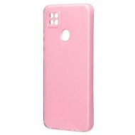 Чехол для Xiaomi Redmi 10A  силиконовый с блестками №3 <светло-розовый>