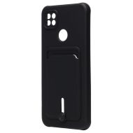 Чехол для Xiaomi M2006C3MNG силиконовый с картхолдером №4 <черный>
