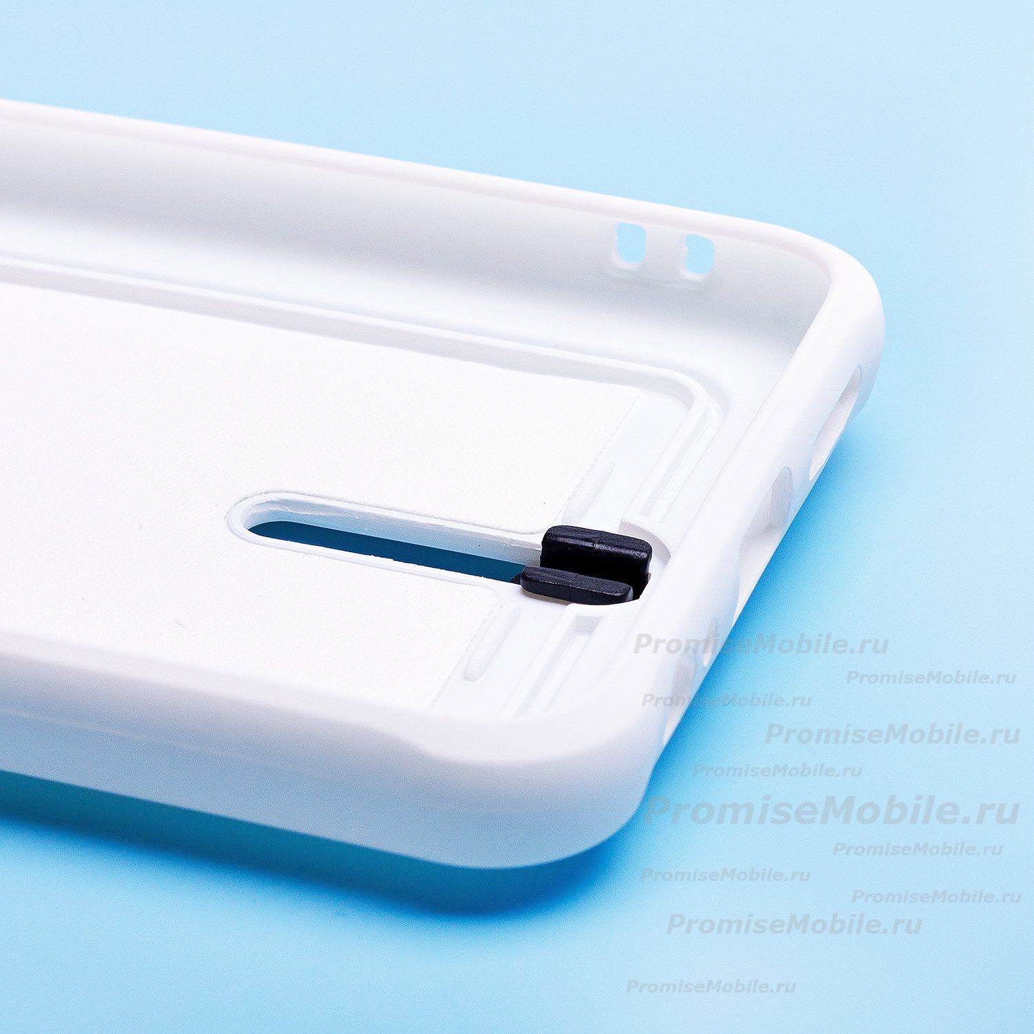 Чехол для Xiaomi M2101K7BL силиконовый с картхолдером №4 <белый> ― 