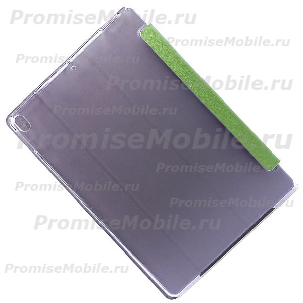 Чехол для Apple iPad Pro 12.9 (2018) пластик прозрачный + смарт панель <зеленый> ― 
