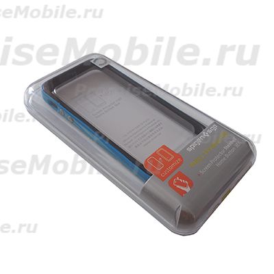 Чехол для Apple iPhone 5s бампер пластиковый SGP <голубо-черный> ― 