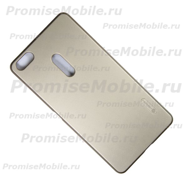 Чехол для Asus ZenFone 3 Ultra (ZU680KL) задняя крышка пластик ребристый Nillkin <золотой> ― 