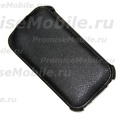 Чехол для Fly IQ246 (Power) флип кожзам №1 <черный> ― 