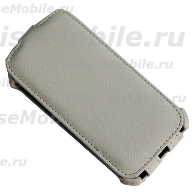 Чехол для HTC Desire 500 One Sim флип кожзам №1 <белый> ― 