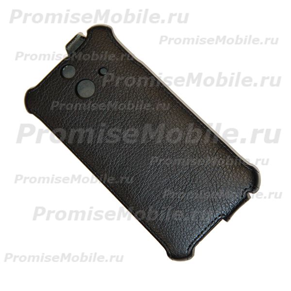 Чехол для HTC One E8 Dual Sim флип кожзам №1 <черный> ― 