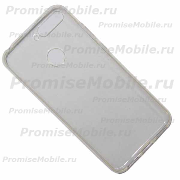 Чехол для Huawei Y6 2018 силиконовый (0,9 mm) <прозрачный> ― 