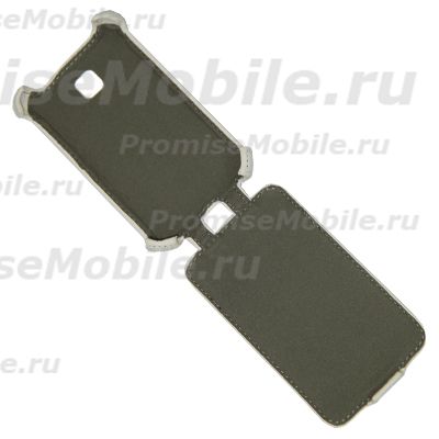 Чехол для LG E435 (Optimus L3 II Dual) флип кожзам №1 <белый> ― 
