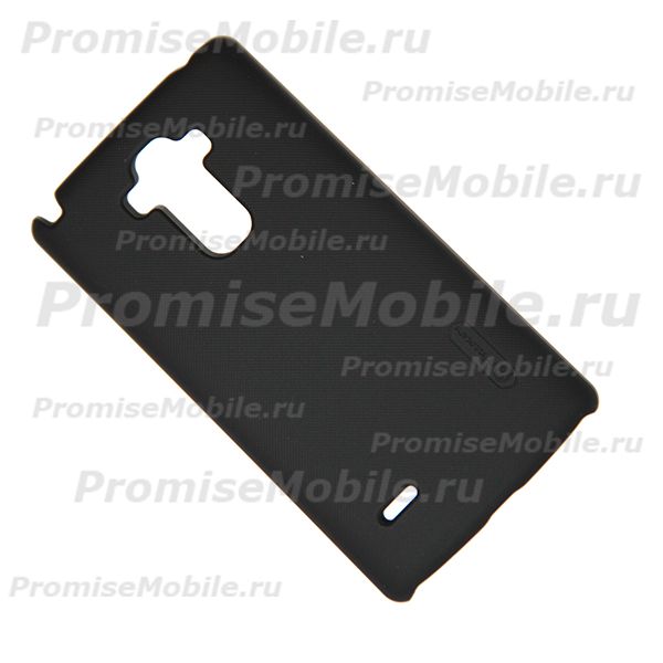 Чехол для LG H540 (G4 Stylus) задняя крышка пластик ребристый Nillkin <черный> ― 