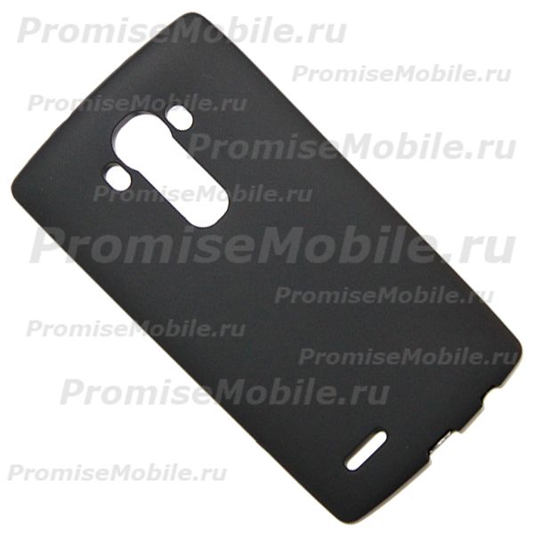 Чехол для LG H818 (G4) силиконовый матовый <черный> ― 