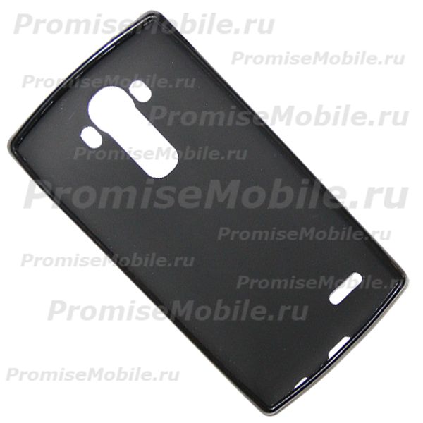 Чехол для LG H818 (G4) силиконовый матовый <черный> ― 