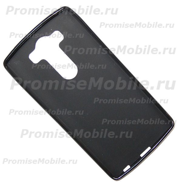 Чехол для LG H961s (V10) силиконовый матовый <черный> ― 