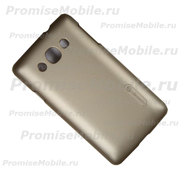 Чехол для LG X145 (L60) задняя крышка пластик ребристый Nillkin <золотой> ― 