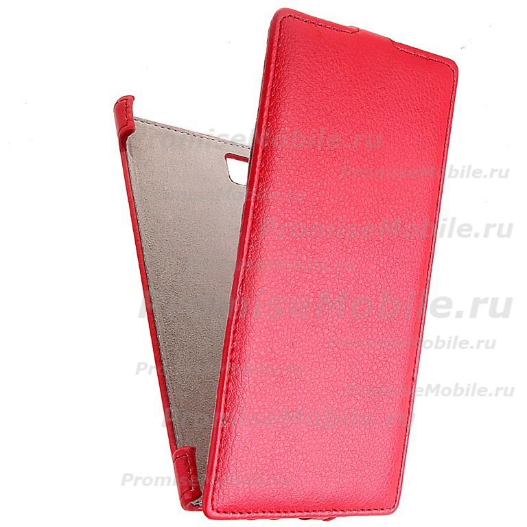 Чехол для Lenovo Vibe Z2 флип кожзам №1 <красный> ― 
