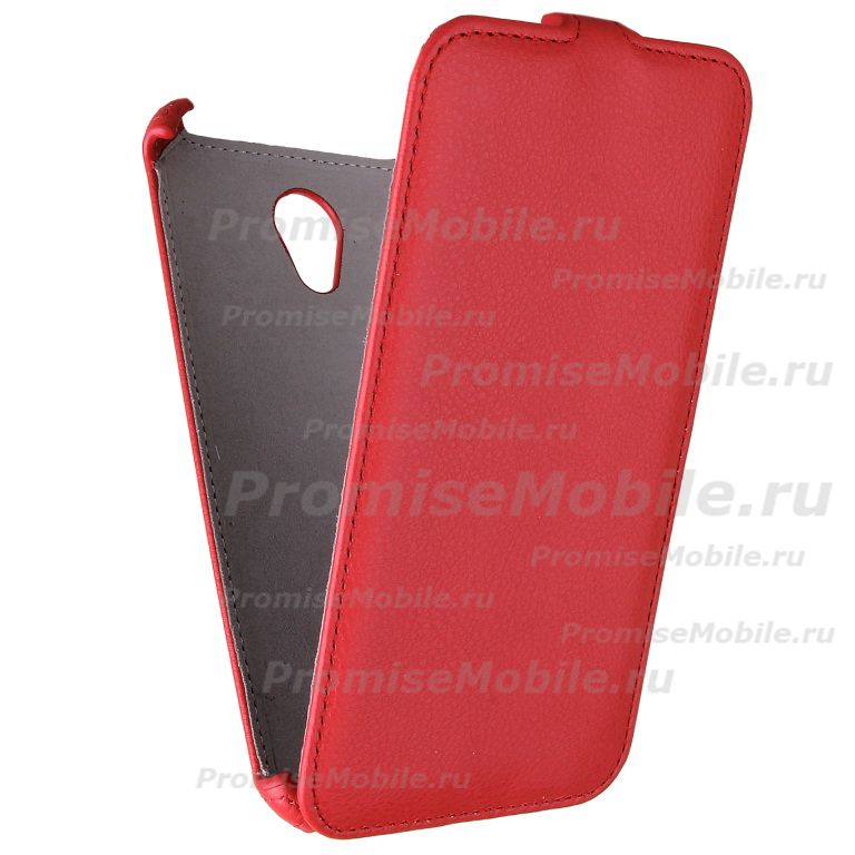 Чехол для Micromax Q391 (Canvas Doodle 4) флип кожзам №1 <красный> ― 