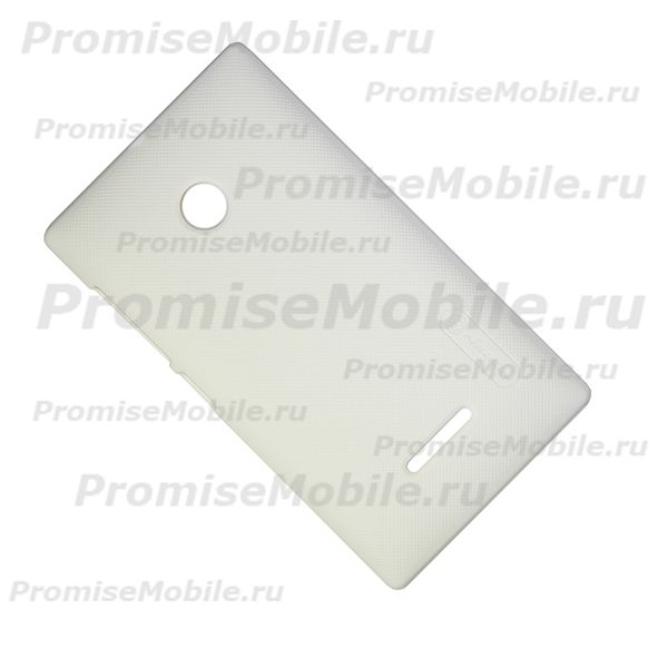 Чехол для Microsoft RM-1069 Dual задняя крышка пластик ребристый Nillkin <белый> ― 