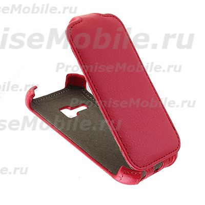 Чехол для Samsung S6312 (Galaxy Young Duos) флип кожзам №1 <красный> ― 