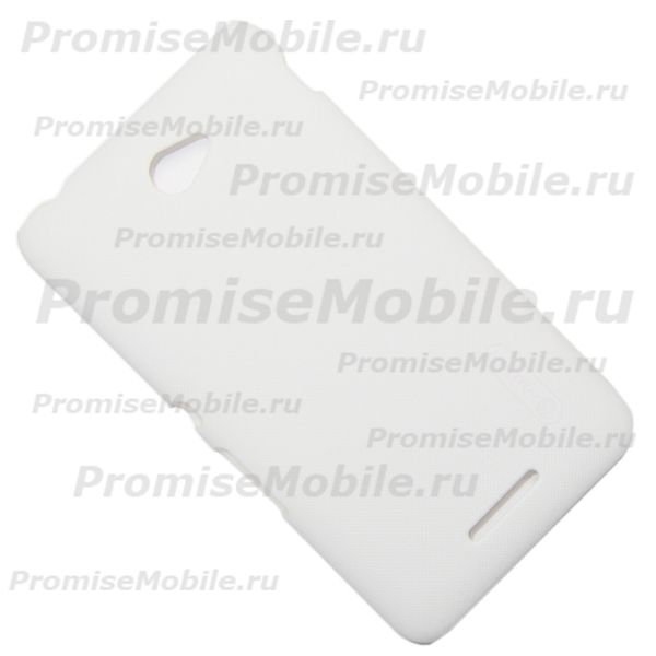Чехол для Sony E2105 (Xperia E4) задняя крышка пластик ребристый Nillkin <белый> ― 