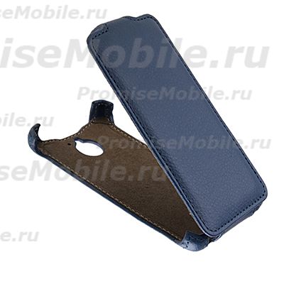 Чехол для Sony MT27 (Xperia Sola) флип кожзам №1 <синий> ― 