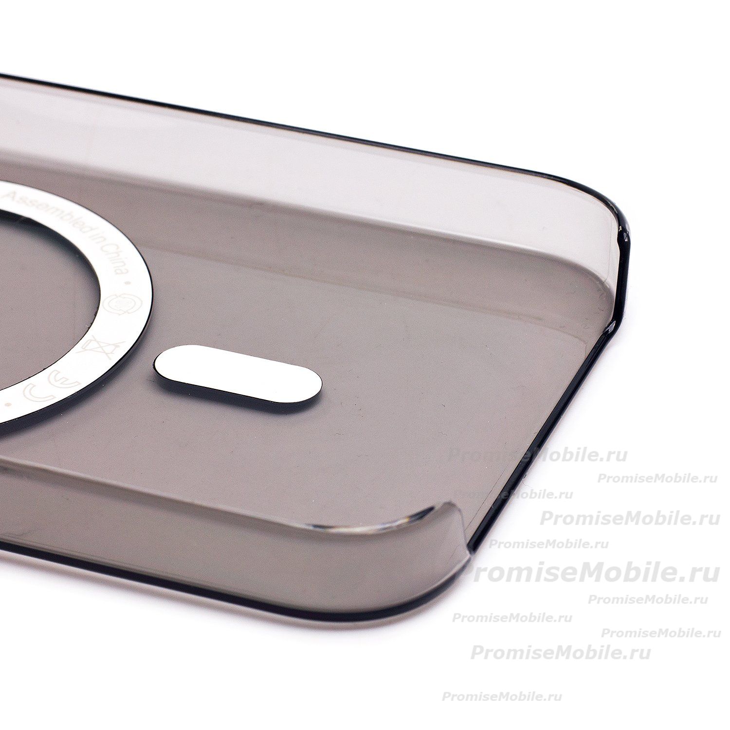 Чехол для Apple iPhone 15 Pro пластиковый MagSafe №4 <черный> (премиум) ― 