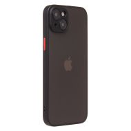Чехол для Apple iPhone 15 Plus пластиковый с окантовкой <черный>
