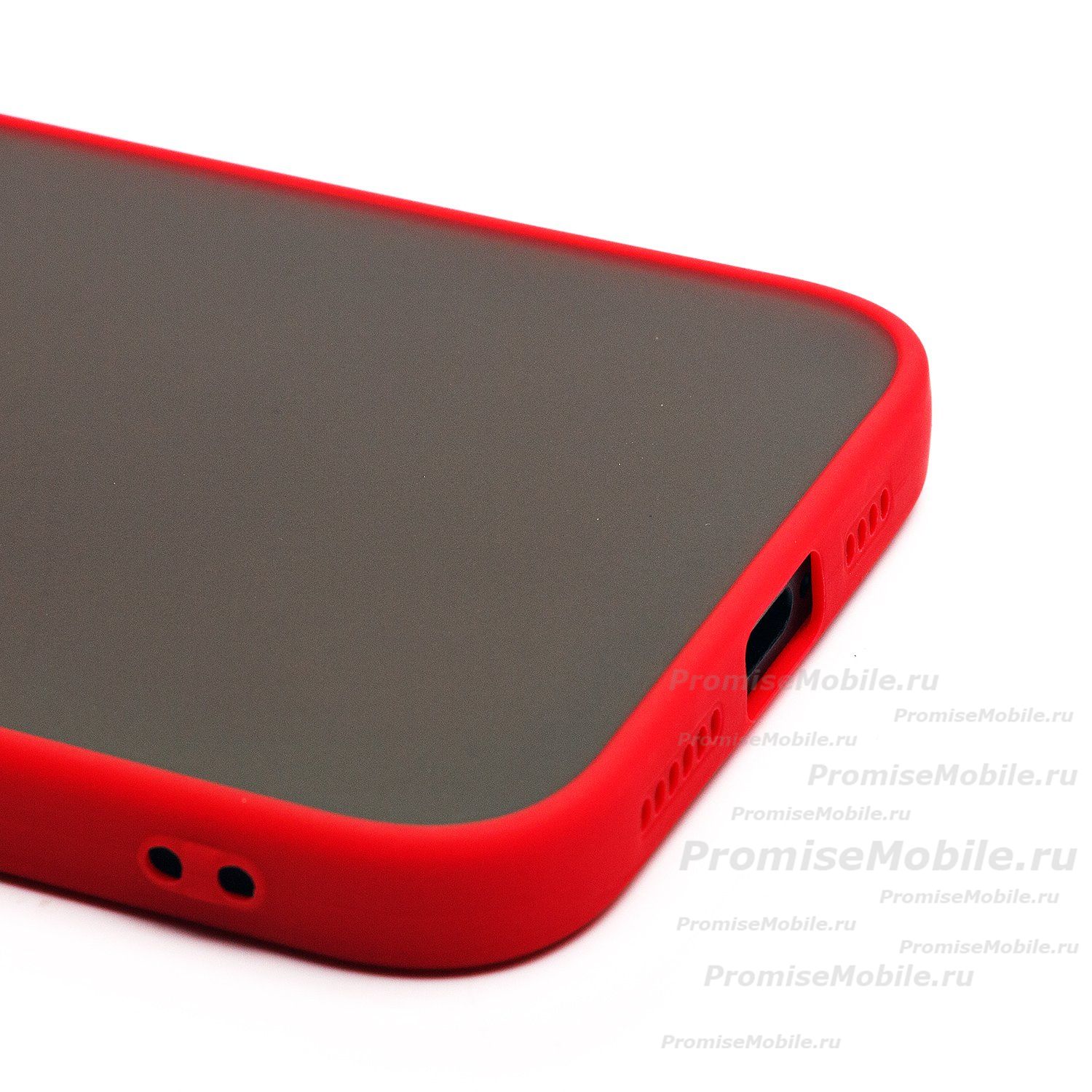 Чехол для Apple iPhone 16 Plus пластиковый с окантовкой <красный> ― 