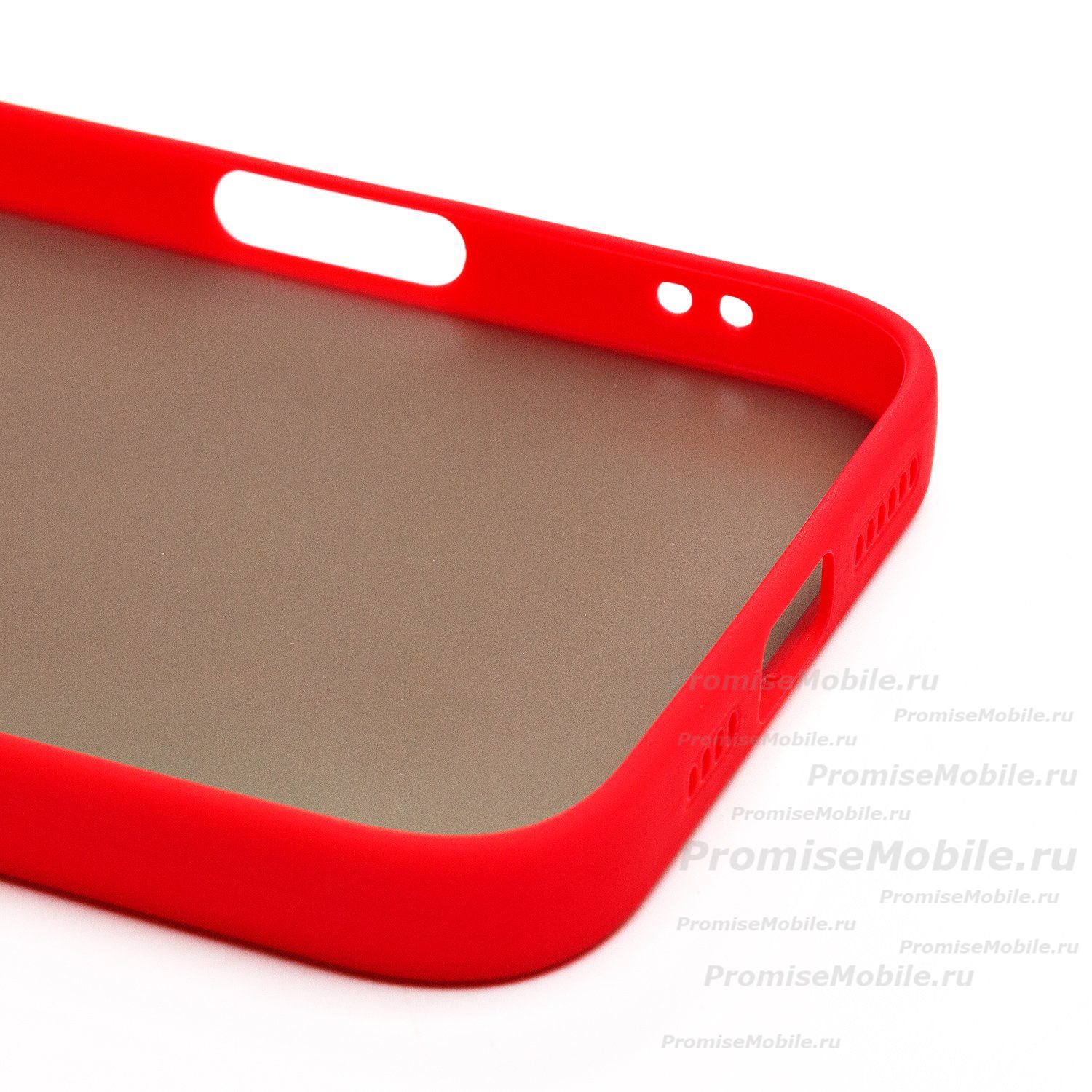 Чехол для Apple iPhone 16 Plus пластиковый с окантовкой <красный> ― 