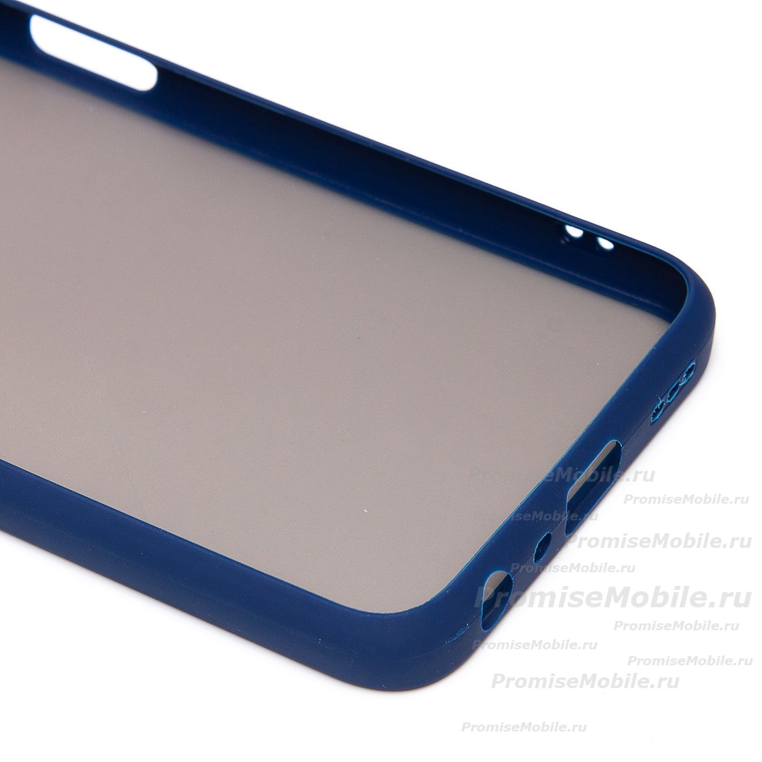 Чехол для Oppo A96 пластиковый с окантовкой <синий> ― 