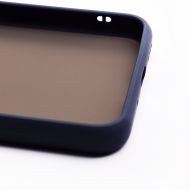 Чехол для Xiaomi M2006C3LG пластиковый с окантовкой <синий>