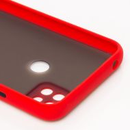 Чехол для Xiaomi M2006C3MNG пластиковый с окантовкой <красный>