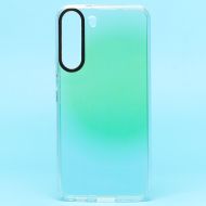 Чехол для Samsung SM-S901B (Galaxy S22) пластиковый с силиконовым бортиком (рис. 064) <зеленый>