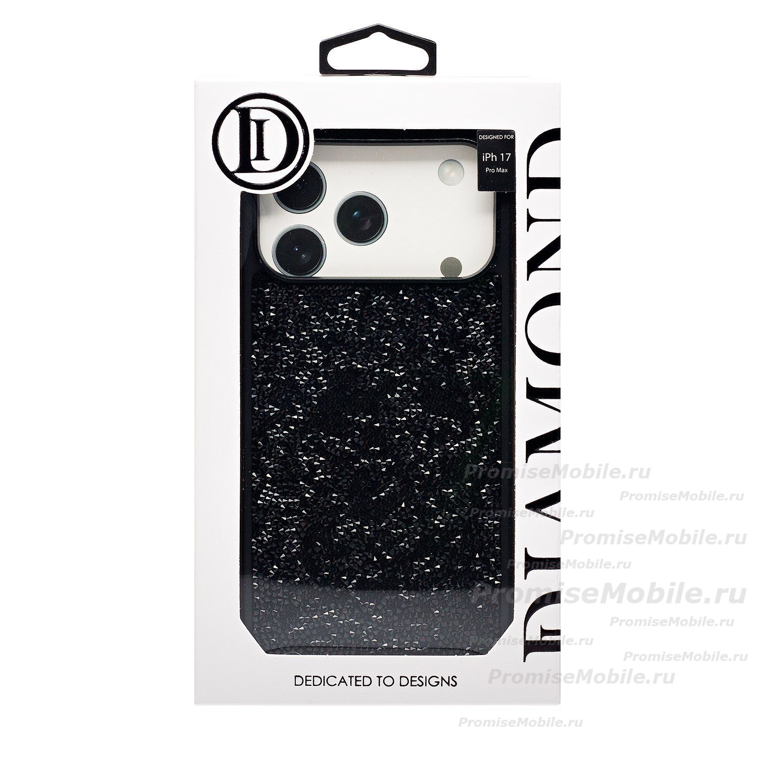 Чехол для Apple iPhone 17 Pro Max пластиковый Posh Shine <черный> ― 