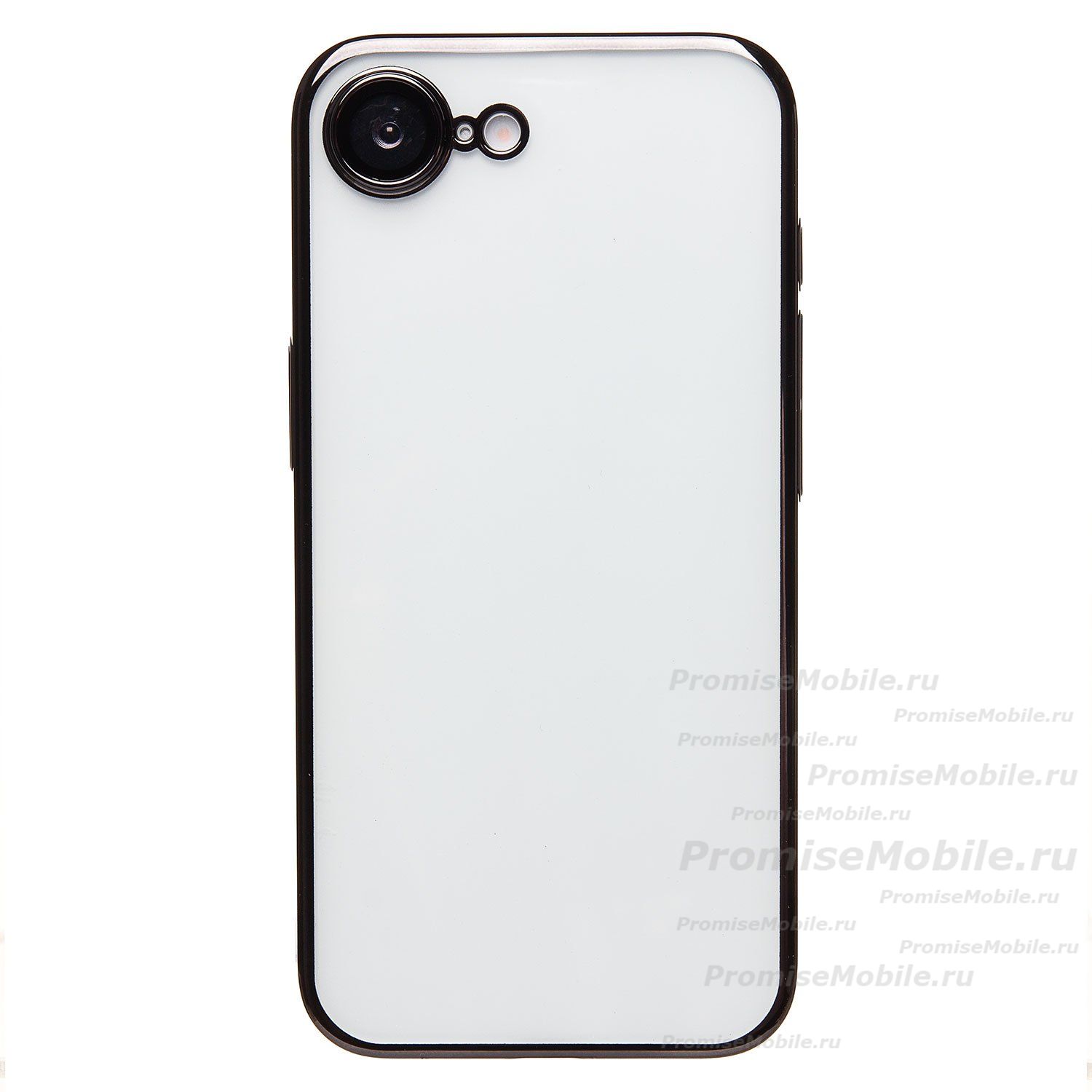 Чехол для Apple iPhone 16e пластиковый с закрытой камерой <черный> ― 