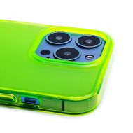 Чехол для Apple iPhone 13 Pro пластиковый с силиконовым бортиком №2 <желтый>