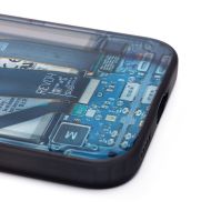 Чехол для Honor X8b (LLY-LX1) пластиковый (рис. 088) <голубой>