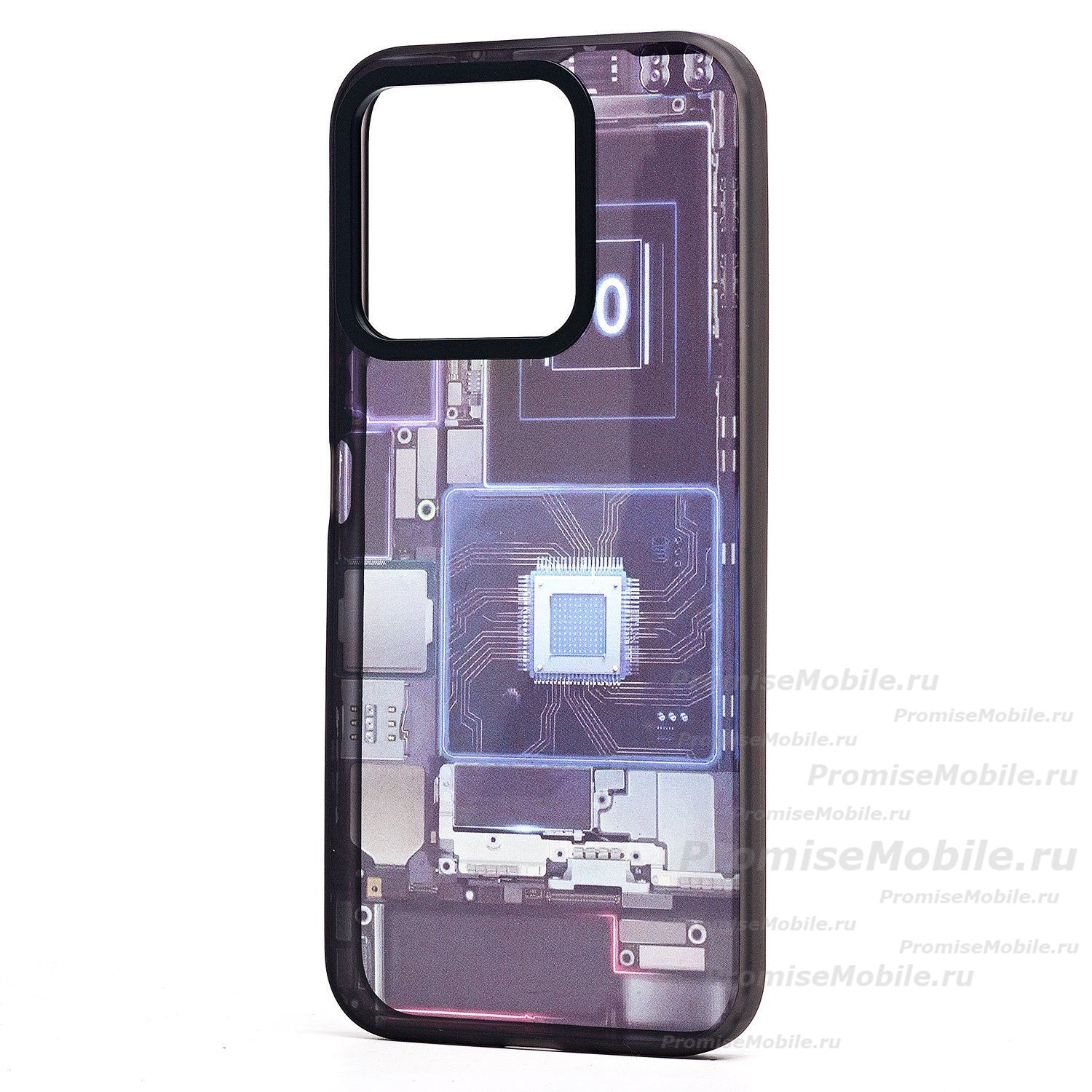 Чехол для Honor X8b (LLY-LX1) пластиковый (рис. 088) <фиолетовый> ― 