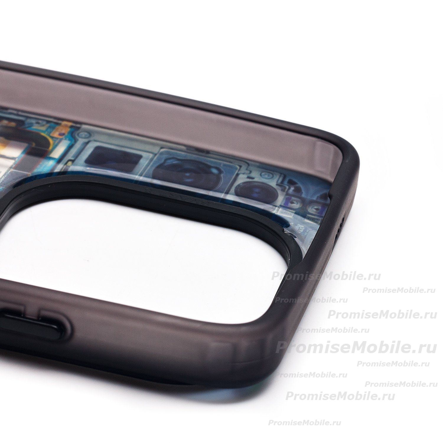 Чехол для Infinix Hot 40i (X6528B) пластиковый (рис. 088) <голубой> ― 