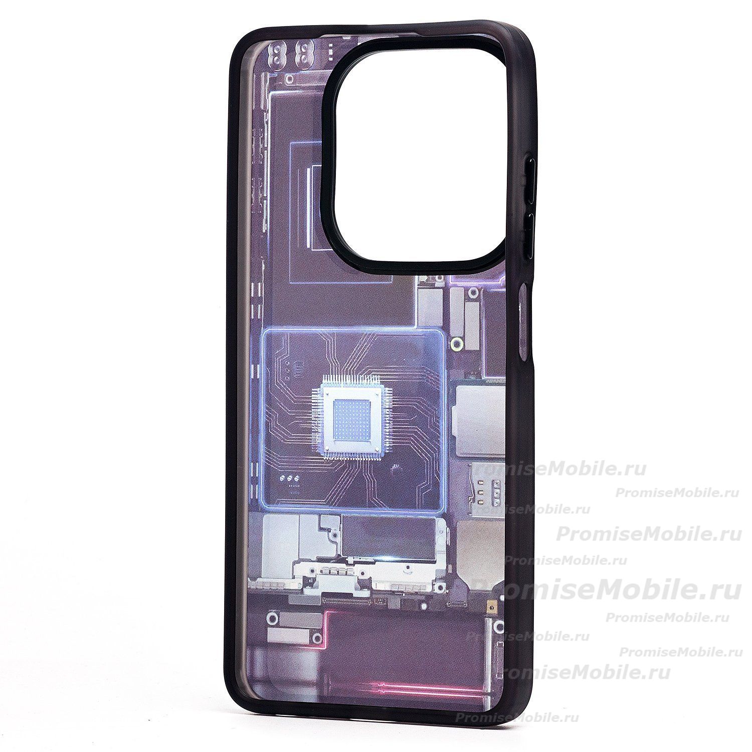 Чехол для Infinix Smart 8 (X6525) пластиковый (рис. 088) <фиолетовый> ― 