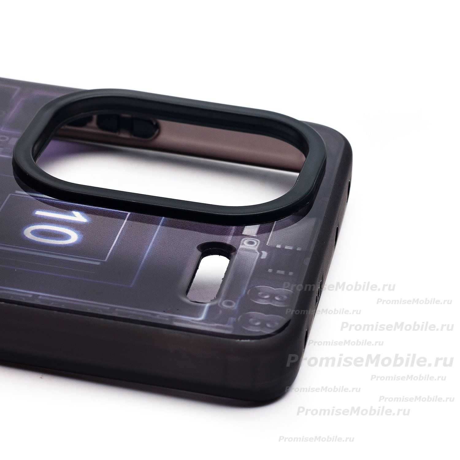 Чехол для Xiaomi 23090RA98G пластиковый (рис. 088) <фиолетовый> ― 