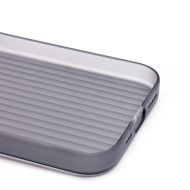 Чехол для Apple iPhone 15 Pro пластиковый рифленый <серый>