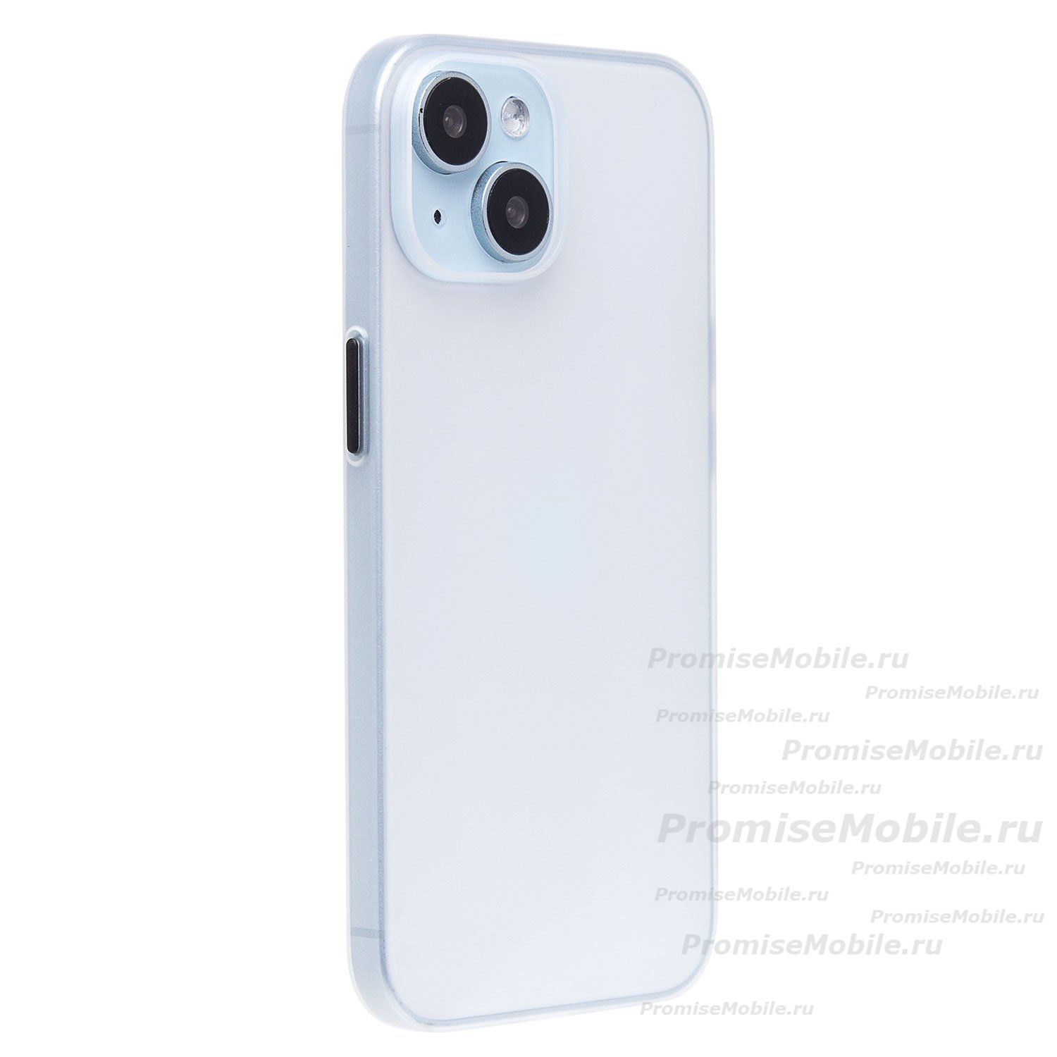 Чехол для Apple iPhone 15 пластиковый Coblue Matte <прозрачно-белый> ― 