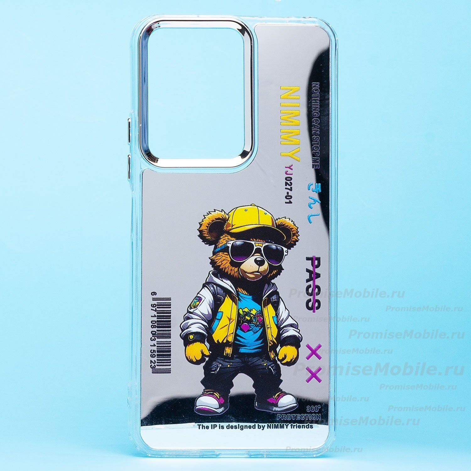 Чехол для Xiaomi 23108RN04Y силиконовый (рис. 092/мишка) <прозрачный> ― 